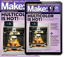 Make: Magazine latest magazine cover, subscribe here