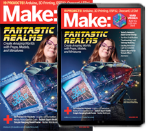 Make: Magazine latest magazine cover, subscribe here