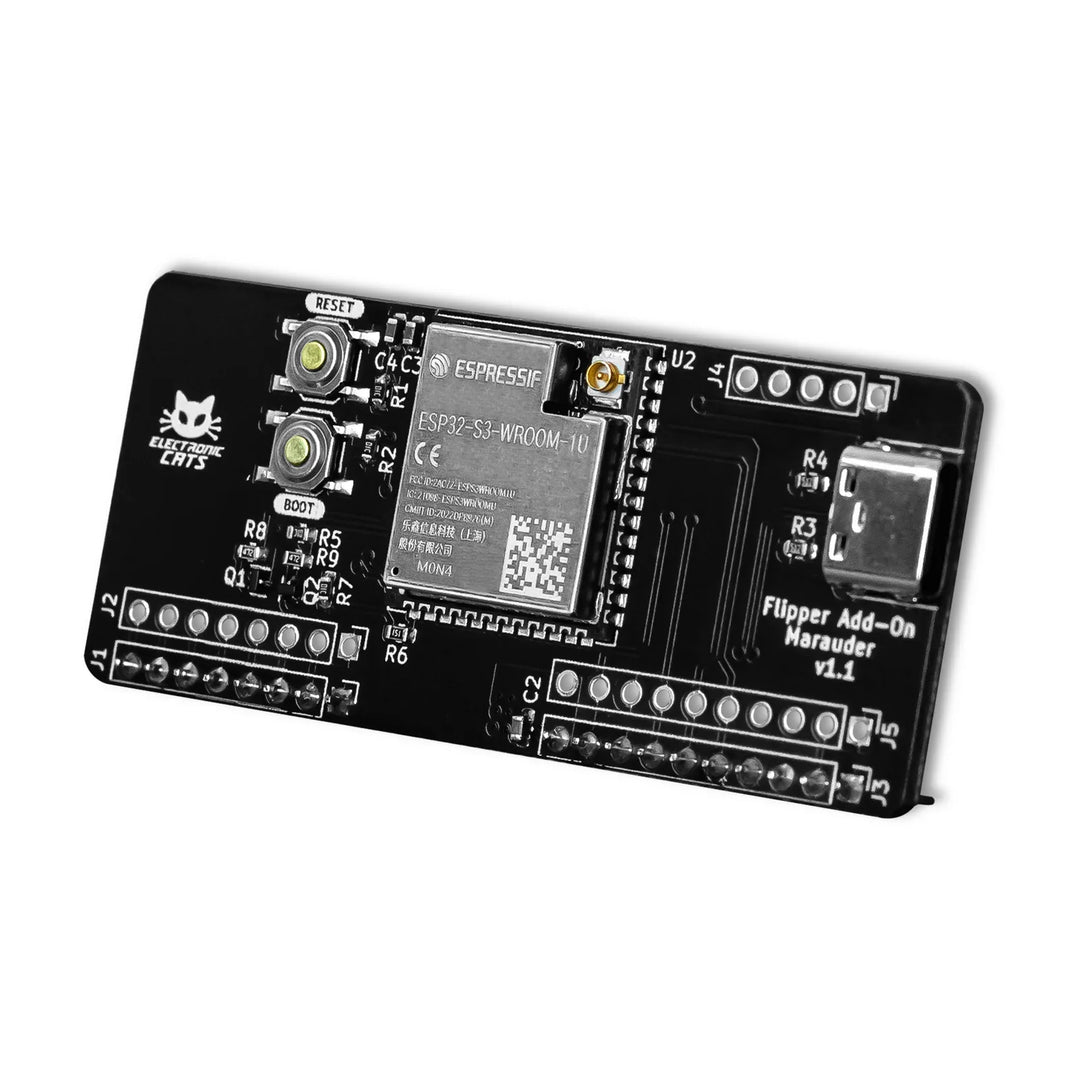 Flipper Zero Add-On: Marauder – ESP32-S3 Wi-Fi &amp; Bluetooth Module for Pentesting