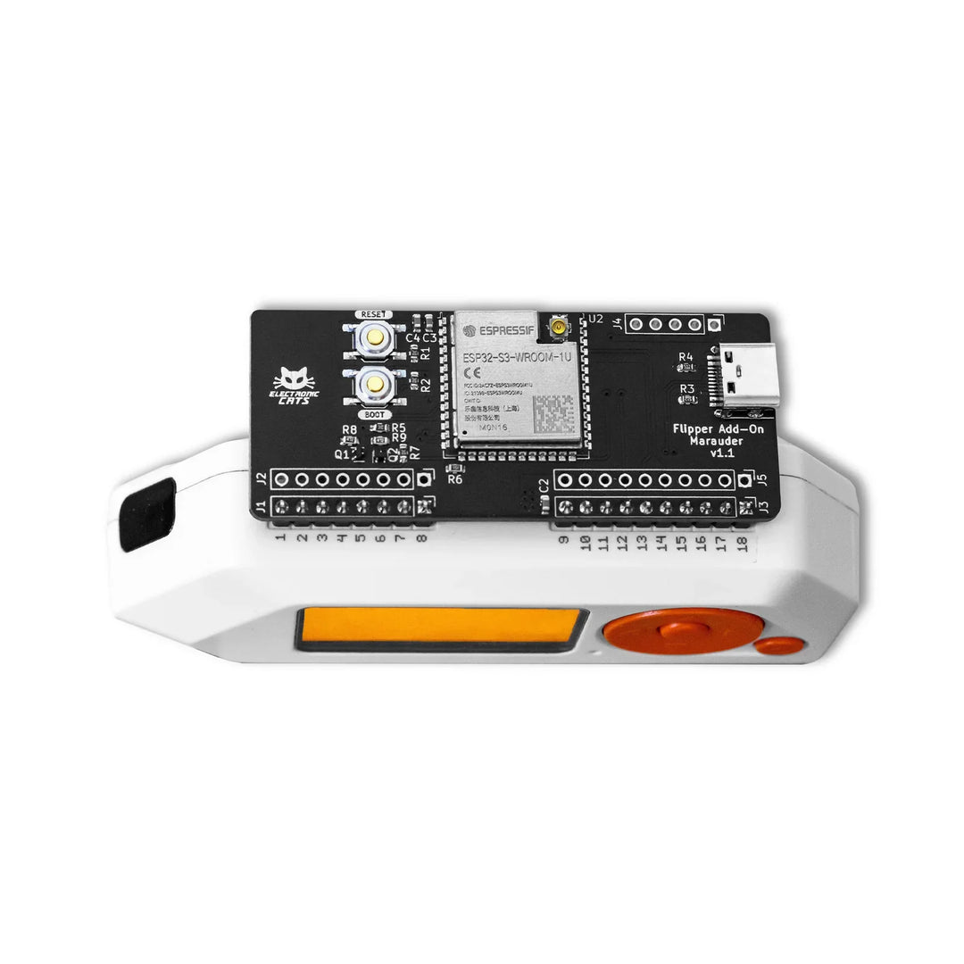 Flipper Zero Add-On: Marauder – ESP32-S3 Wi-Fi &amp; Bluetooth Module for Pentesting