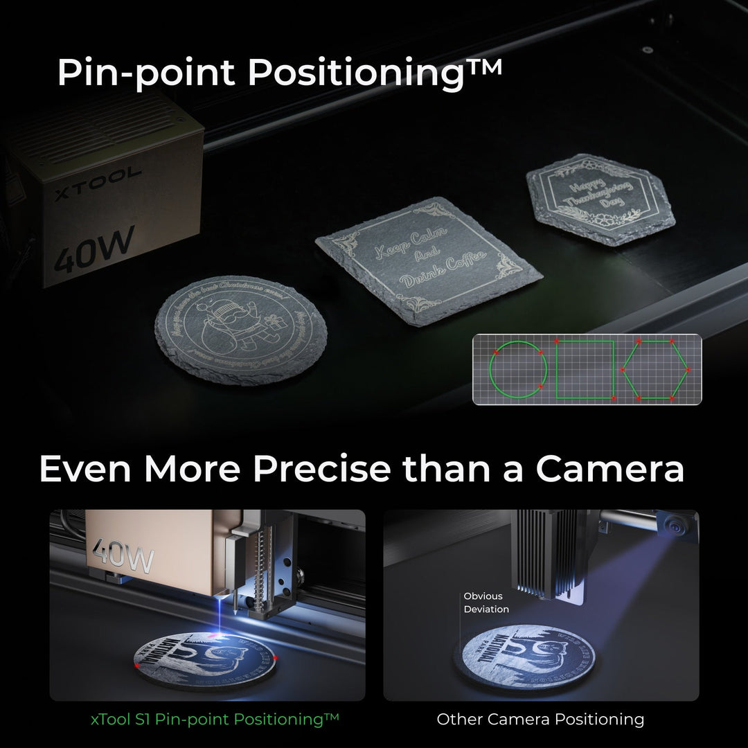 xTool S1 + 1064nm IR Laser Kit: Enclosed Diode Laser Engraver &amp; Cutter