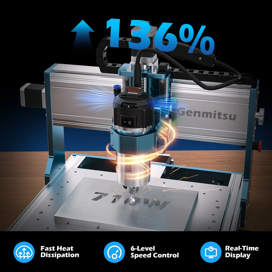 3030-PROVer Ultra Desktop CNC Router for High Precision Metalworking, with Linear Guide &amp; Ball Screw Motion