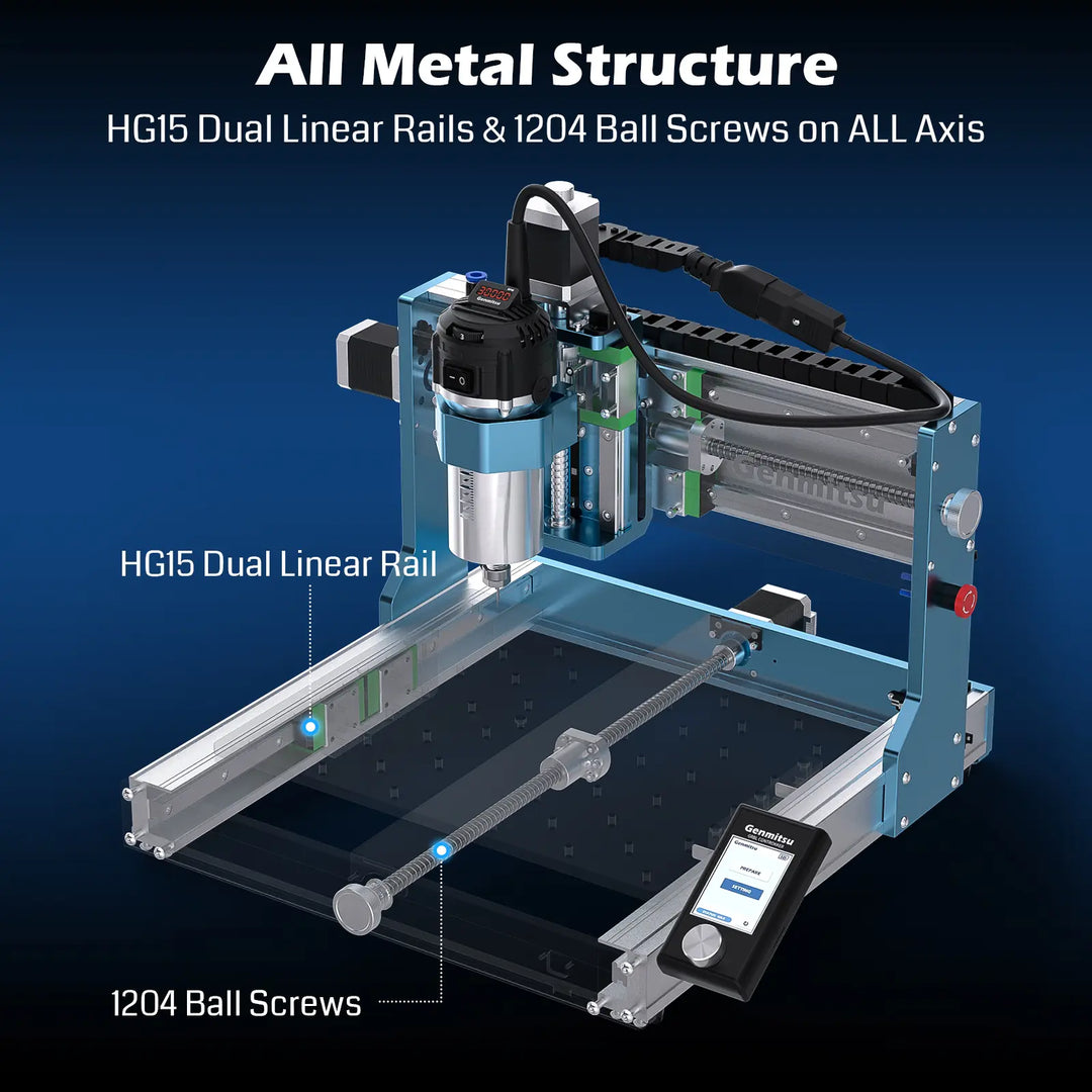 3030-PROVer Ultra Desktop CNC Router for High Precision Metalworking, with Linear Guide &amp; Ball Screw Motion