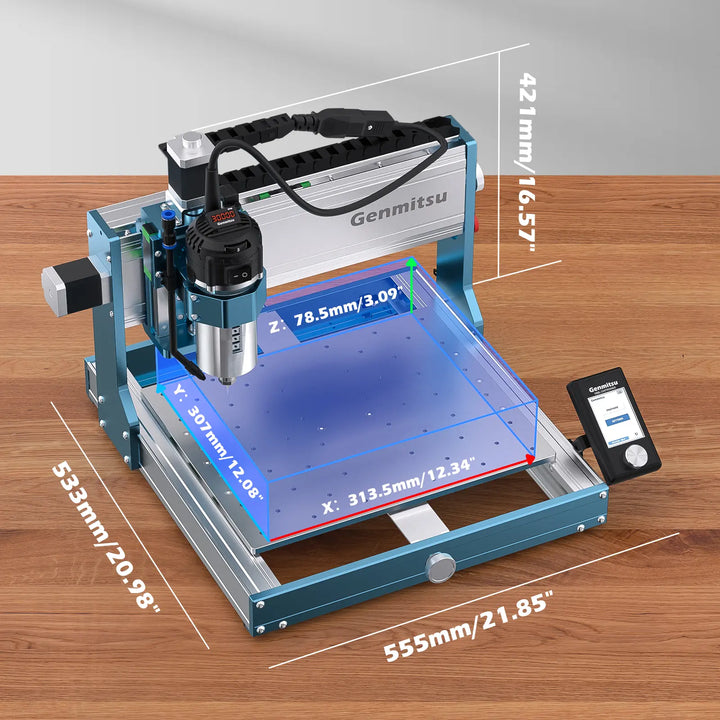 3030-PROVer Ultra Desktop CNC Router for High Precision Metalworking, with Linear Guide &amp; Ball Screw Motion
