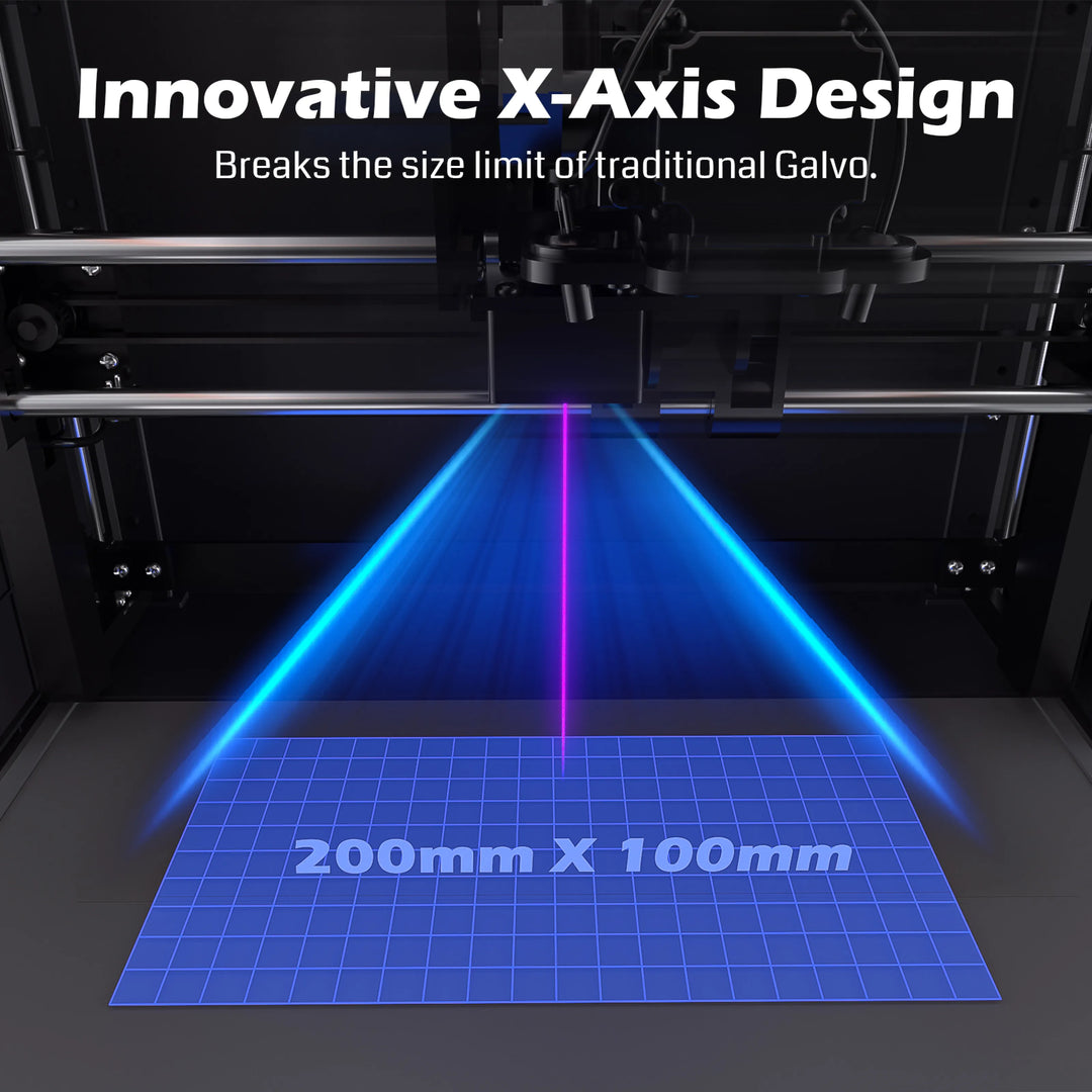 Kintix Hybrid Galvo Laser Engraver – Ultra-Fast Batch Production &amp; Enclosed Safety