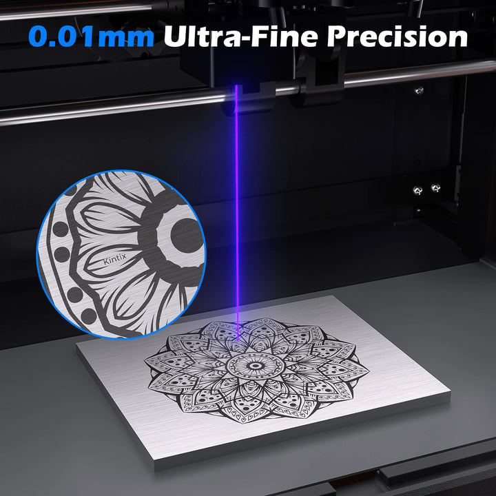 Kintix Hybrid Galvo Laser Engraver – Ultra-Fast Batch Production &amp; Enclosed Safety
