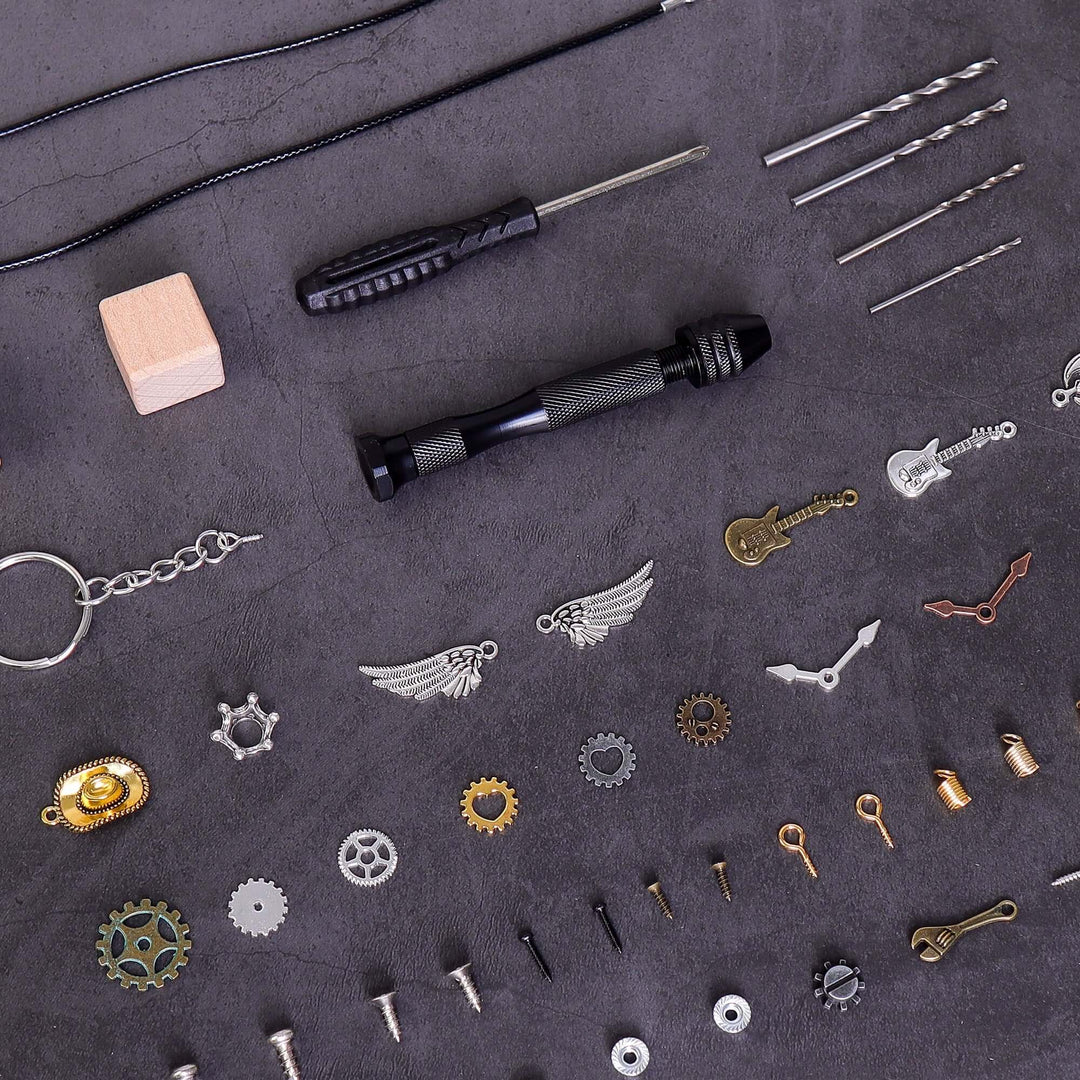 DIY Timberbot Kit – Build 2 Wooden Robots, Make Keychains &amp; Necklaces