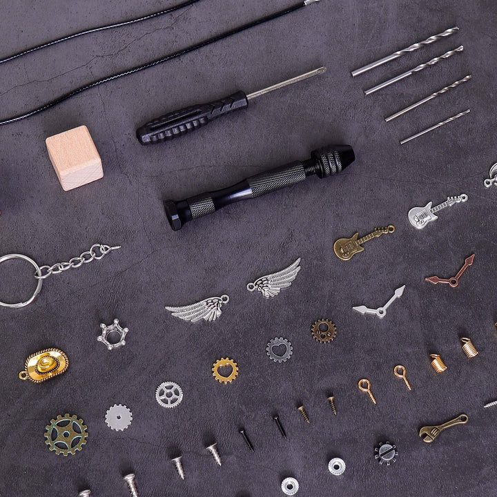 DIY Timberbot Kit – Build 2 Wooden Robots, Make Keychains &amp; Necklaces