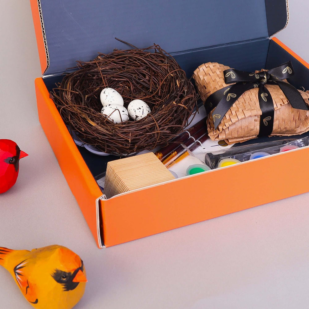 Hand-Carved Cardinal Bird DIY Painting Kit