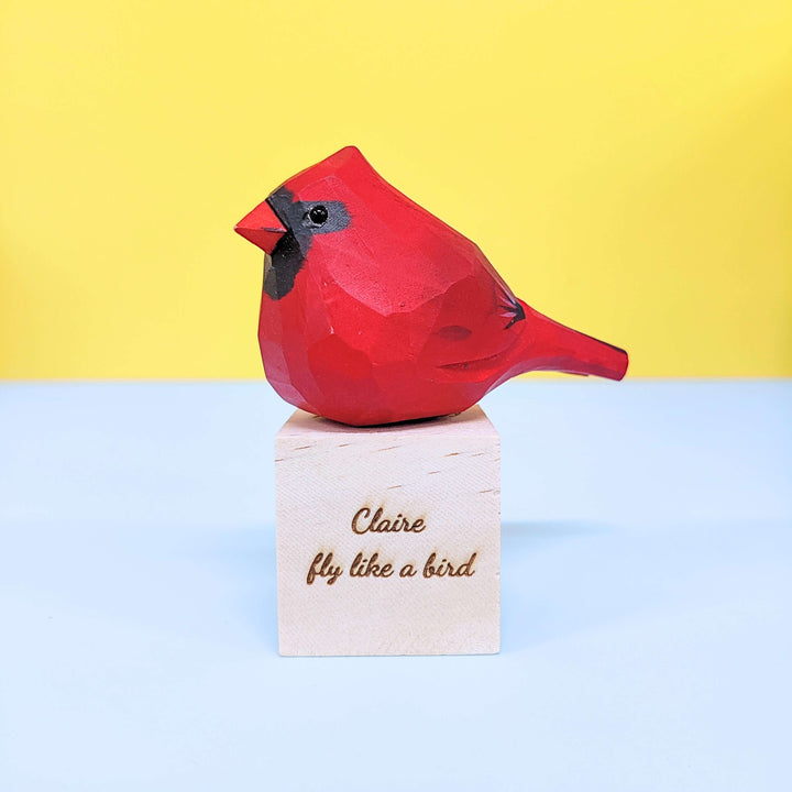 Hand-Carved Cardinal Bird DIY Painting Kit