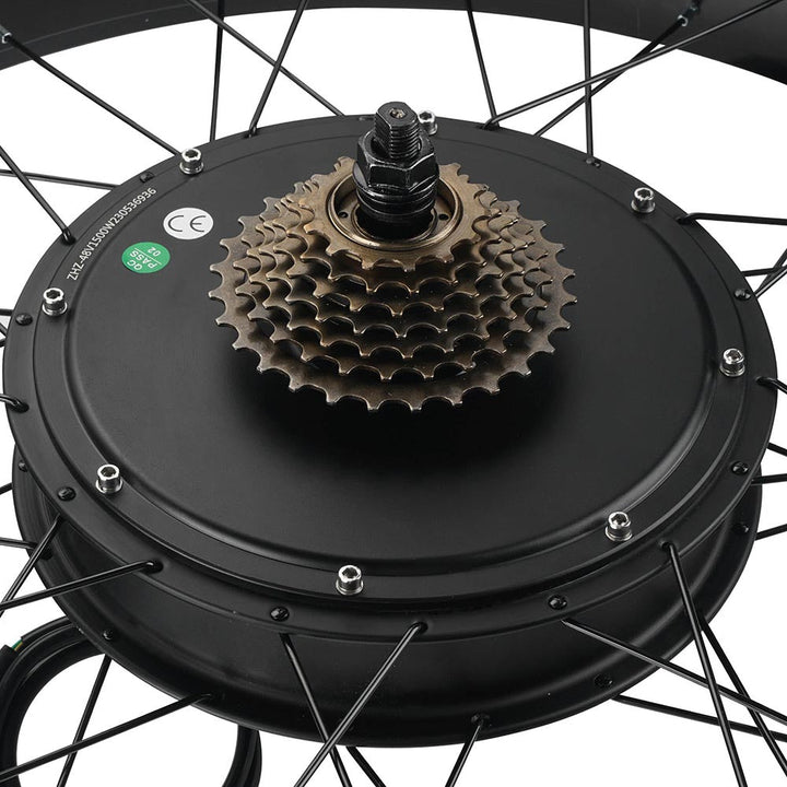 DIY 26 Inch 1500w Fat Tire Ebike Conversion Kit Pedal Assist Rear