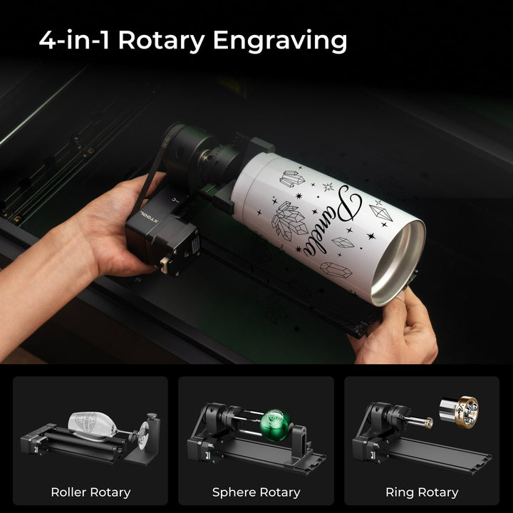 xTool S1 + 1064nm IR Laser Kit: Enclosed Diode Laser Engraver &amp; Cutter