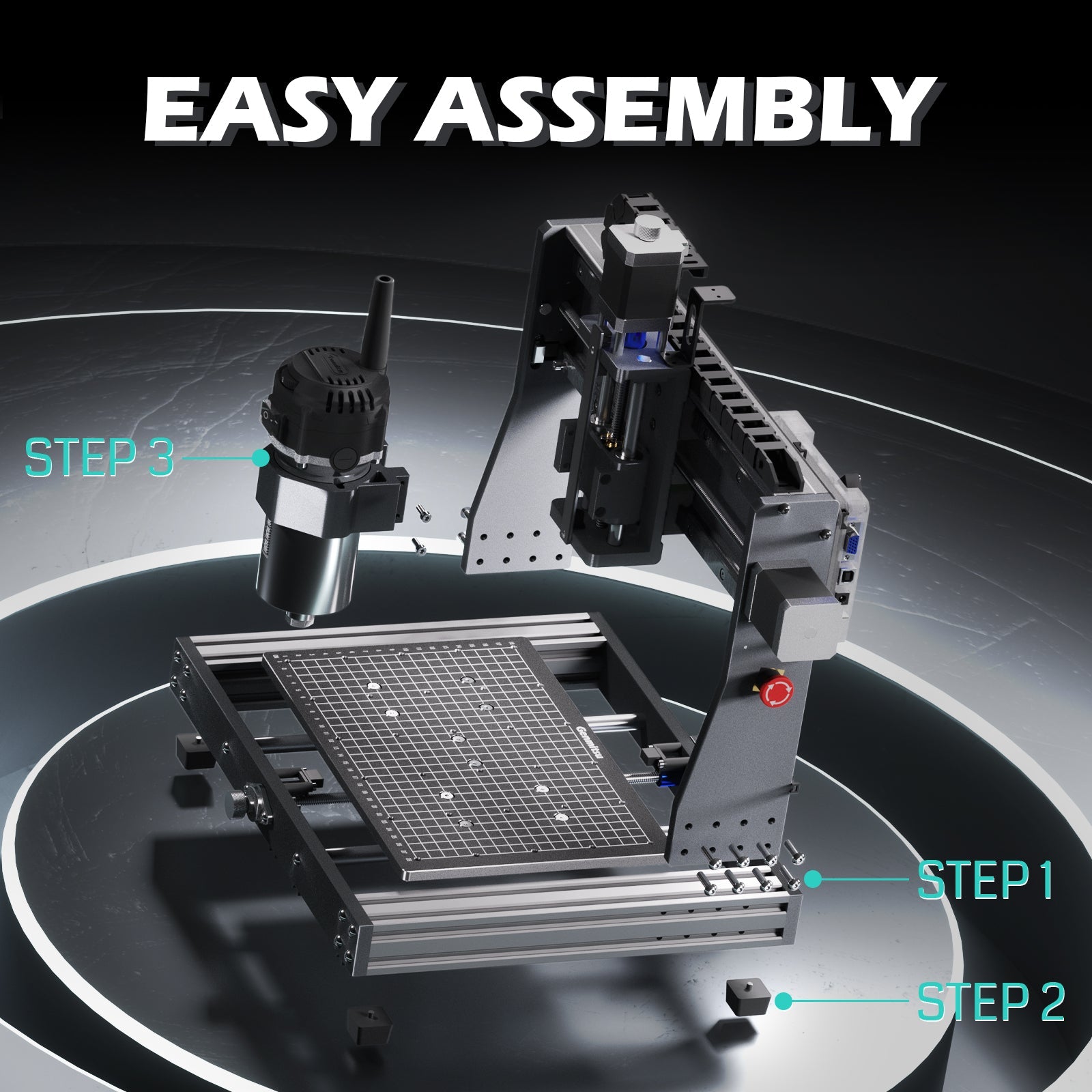 ようこ 3020-PRO Ultra Desktop CNC Router, 710W Spindle for Metal Carving and