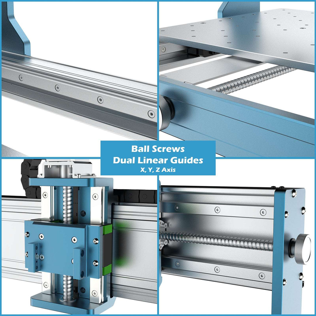 3030-PROVer Ultra Desktop CNC Router for High Precision Metalworking, with Linear Guide &amp; Ball Screw Motion