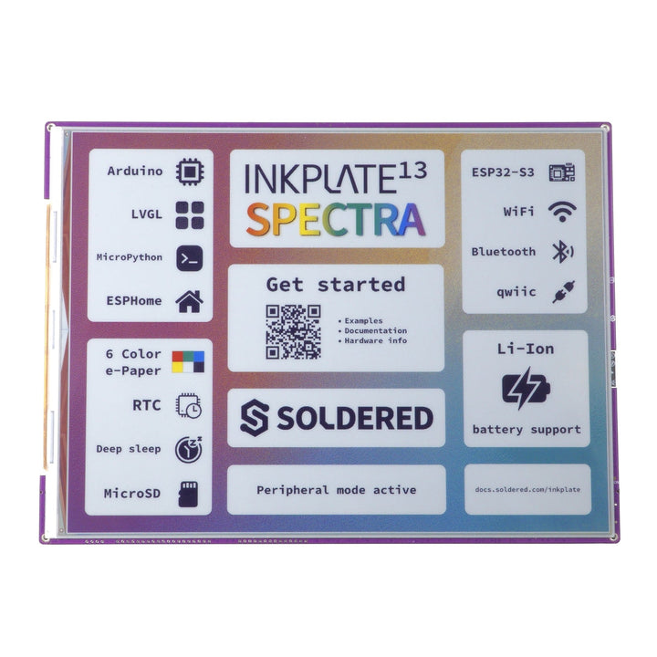 Inkplate 13Spectra w/Battery + Enclosure