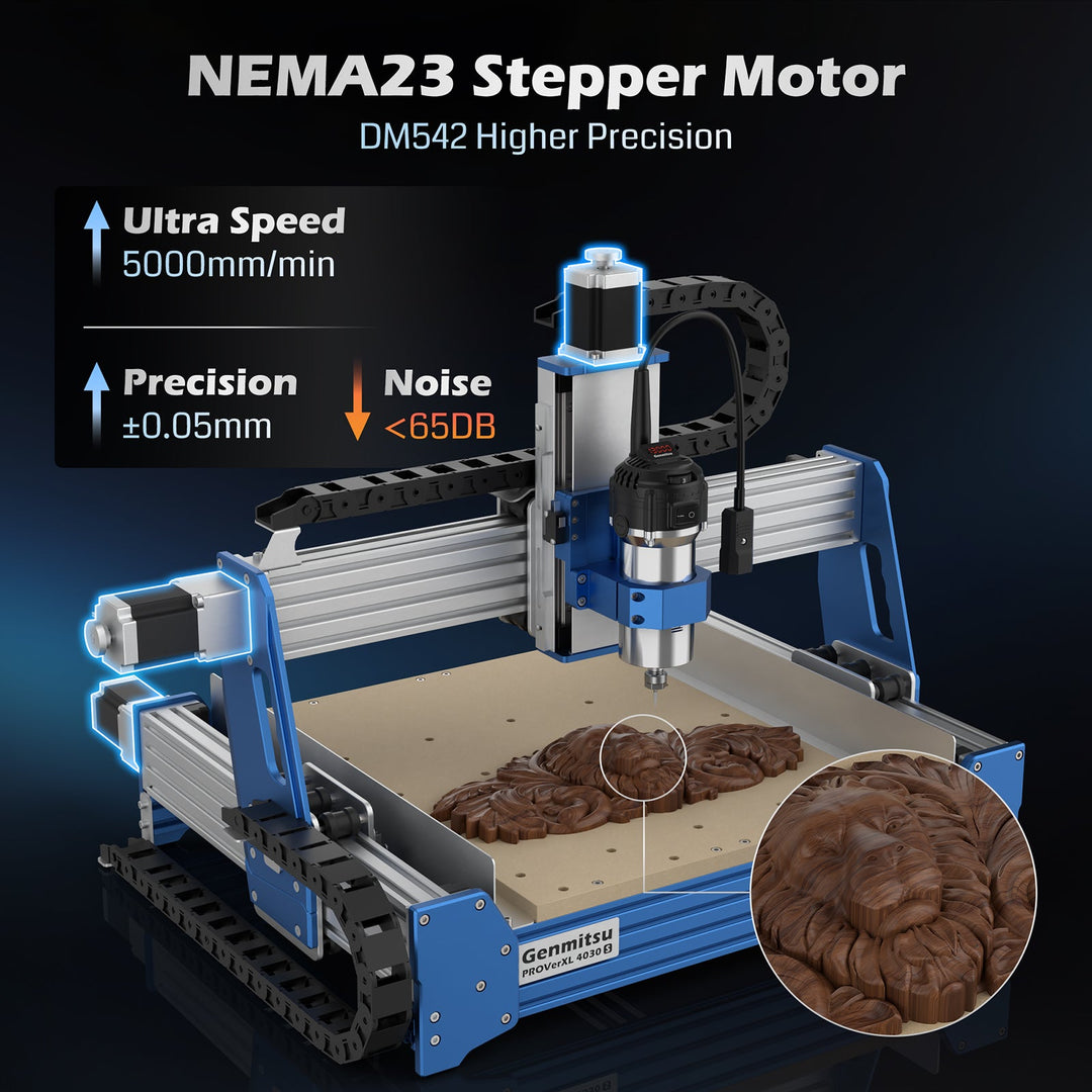PROVerXL 4030S Desktop CNC Router Machine with Vectric Software, 32 Bit MCU, 710W Spindle