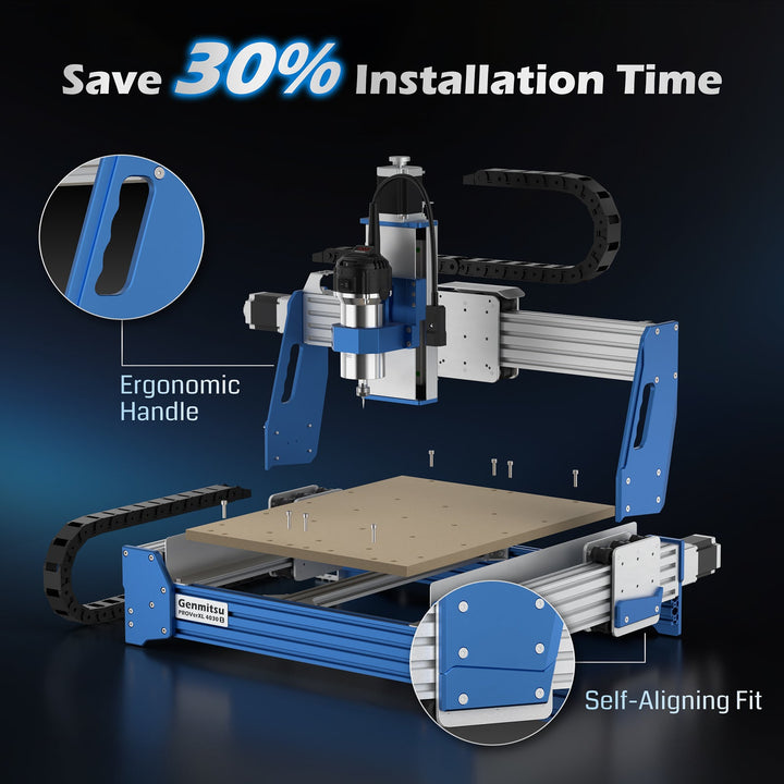 PROVerXL 4030S Desktop CNC Router Machine with Vectric Software, 32 Bit MCU, 710W Spindle