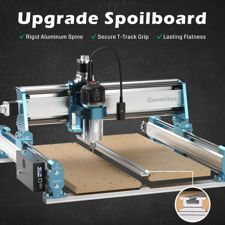 4040-PRO MAX CNC Router Machine, 710W Spindle, Linear Rail, Enhanced XZ Axis, Optional Vectric Bundle