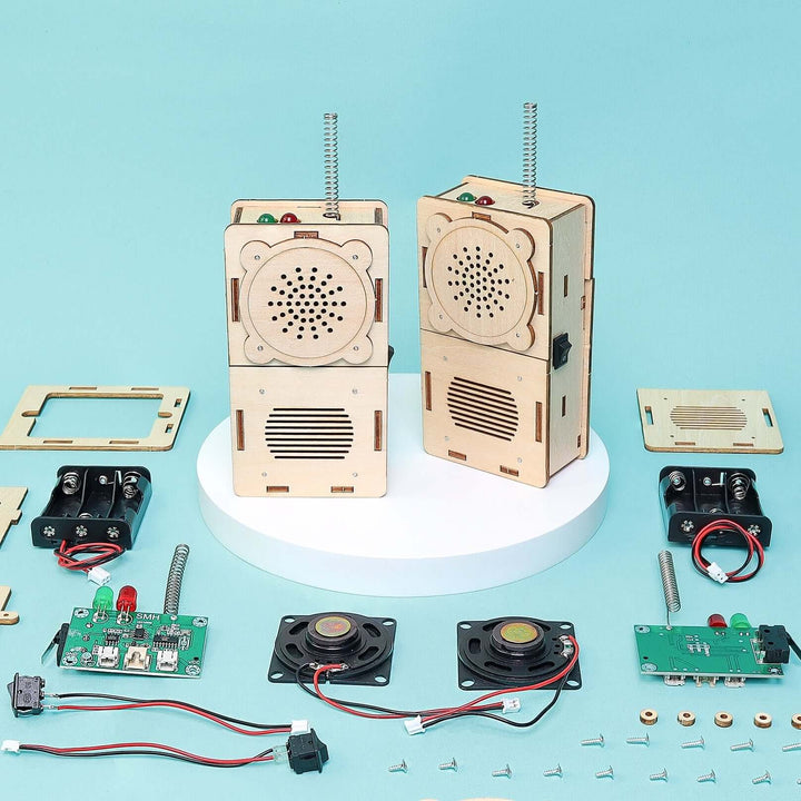 Build &amp; Learn Walkie Talkie STEM Kit (Set of 2) – Hands-On Electronics
