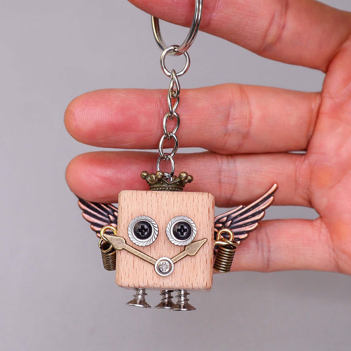 DIY Timberbot Kit – Build 2 Wooden Robots, Make Keychains &amp; Necklaces