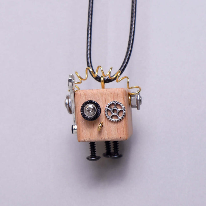 DIY Timberbot Kit – Build 2 Wooden Robots, Make Keychains &amp; Necklaces