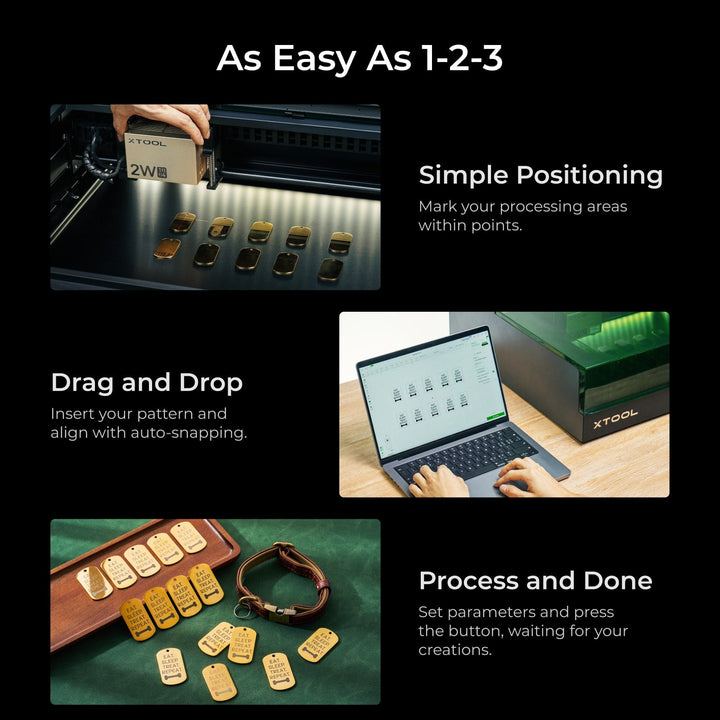 xTool S1 + 1064nm IR Laser Kit: Enclosed Diode Laser Engraver &amp; Cutter