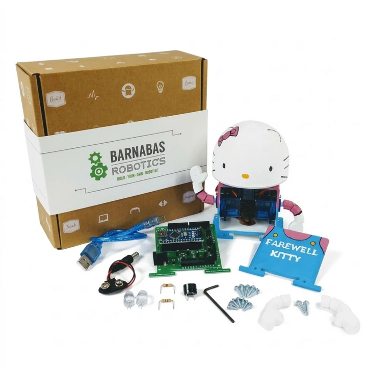 Barnabas-Bot: Intro To Arduino 3-D Printed Robot Kit (Ages 9-12)