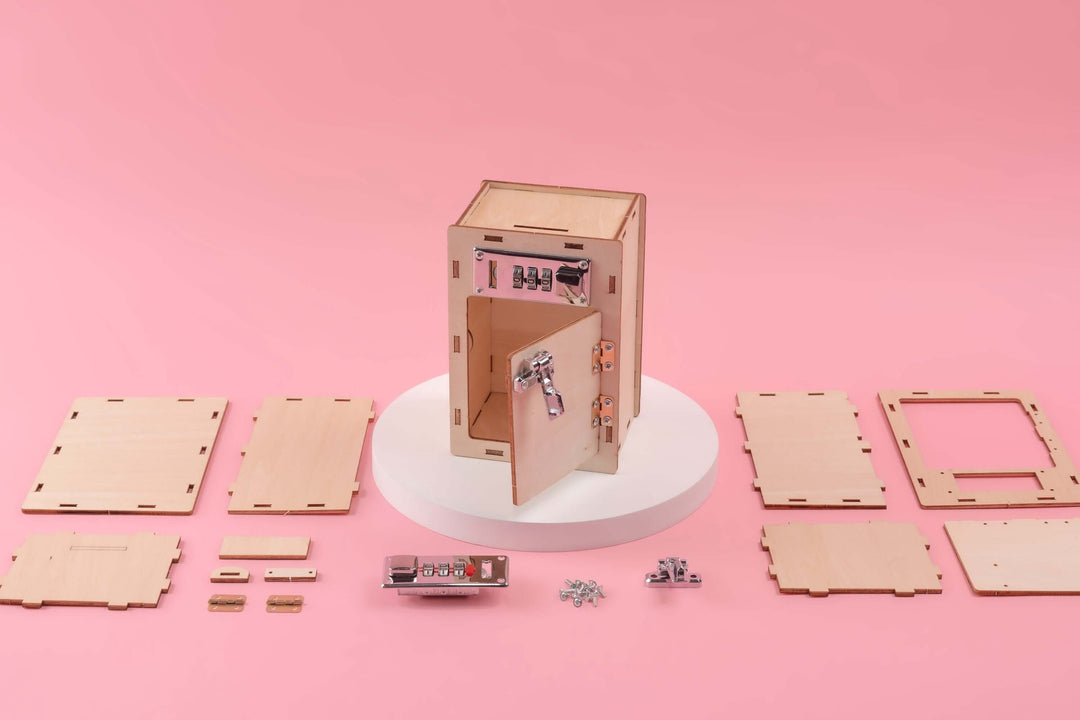 Combination Lock Box DIY Kit, Educational STEM Toy