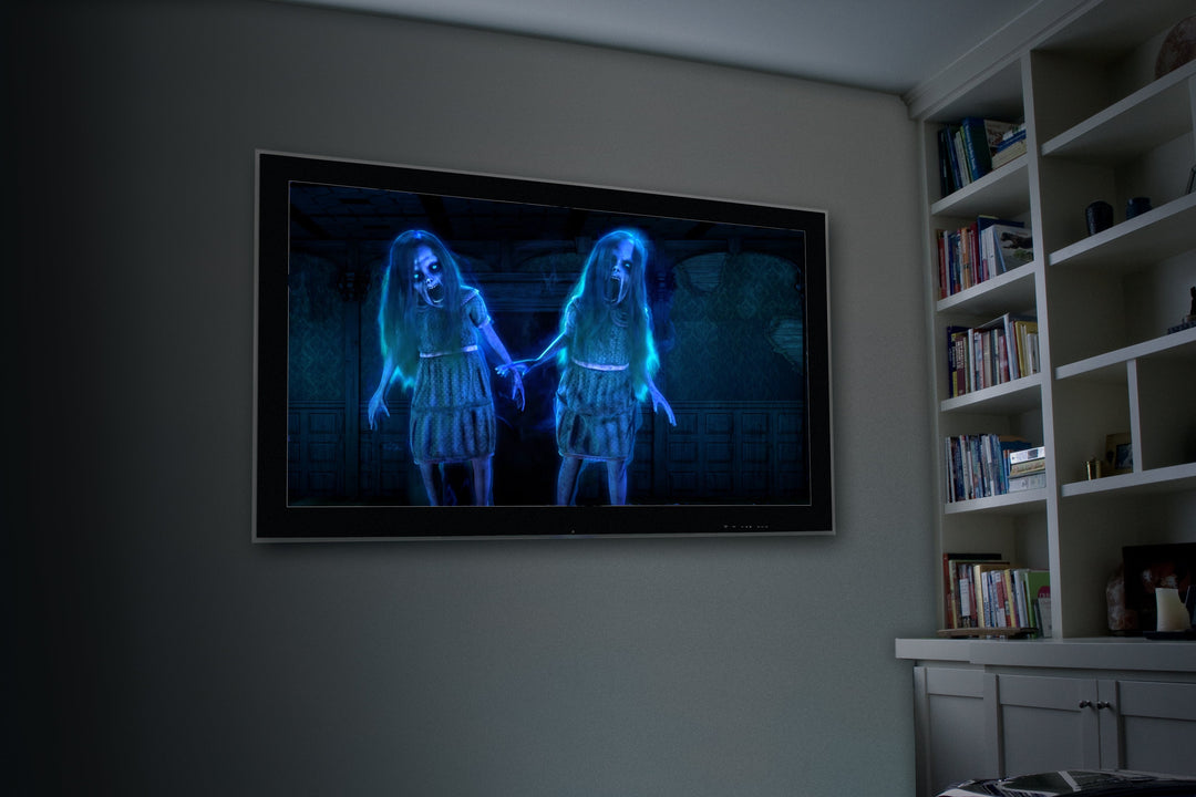 HoliScapes® USB Projector Kit - Ghostly Apparitions 3 + Projector + 5.5 ft x 9 ft Projection Screen