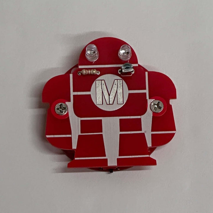 Make: Robot Flashlight Badge (Assembled)