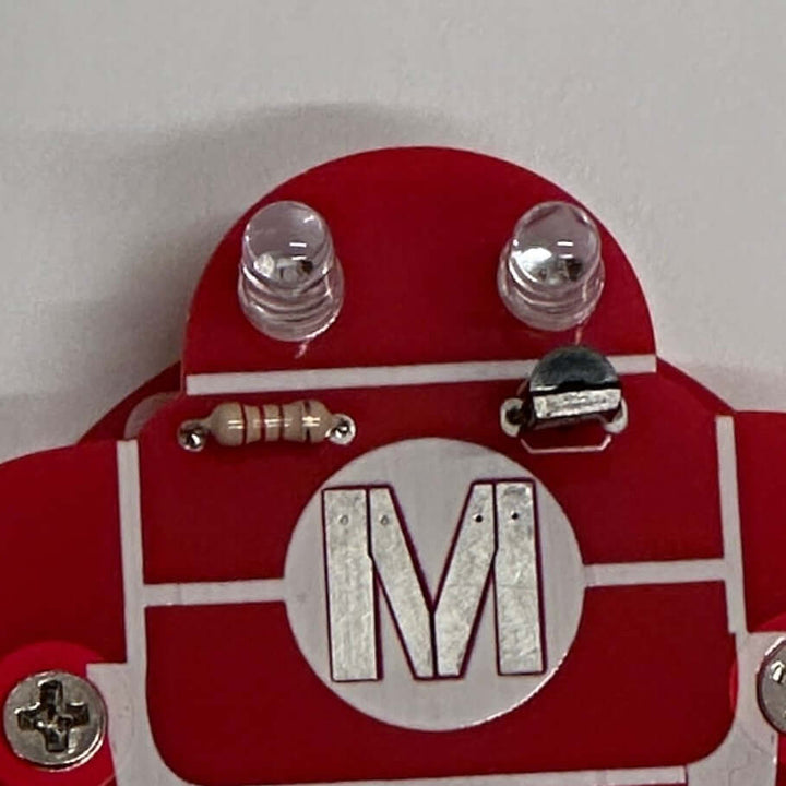 Make: Robot Flashlight Badge (Assembled)