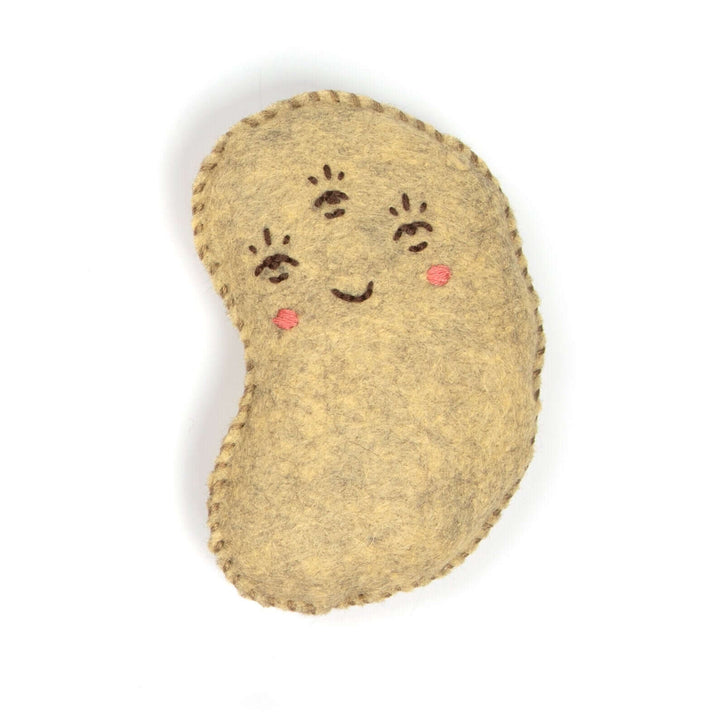 Ernie the Omnipotent Potato Felt Stitching Kit - cute felt potato plush with a smiling face and stitched details.
