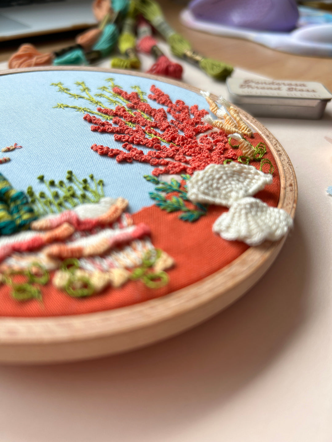 Under the Sea - 3D Raised Stitching - Advanced Embroidery Kit