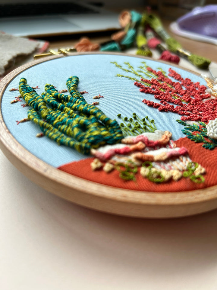 Under the Sea - 3D Raised Stitching - Advanced Embroidery Kit