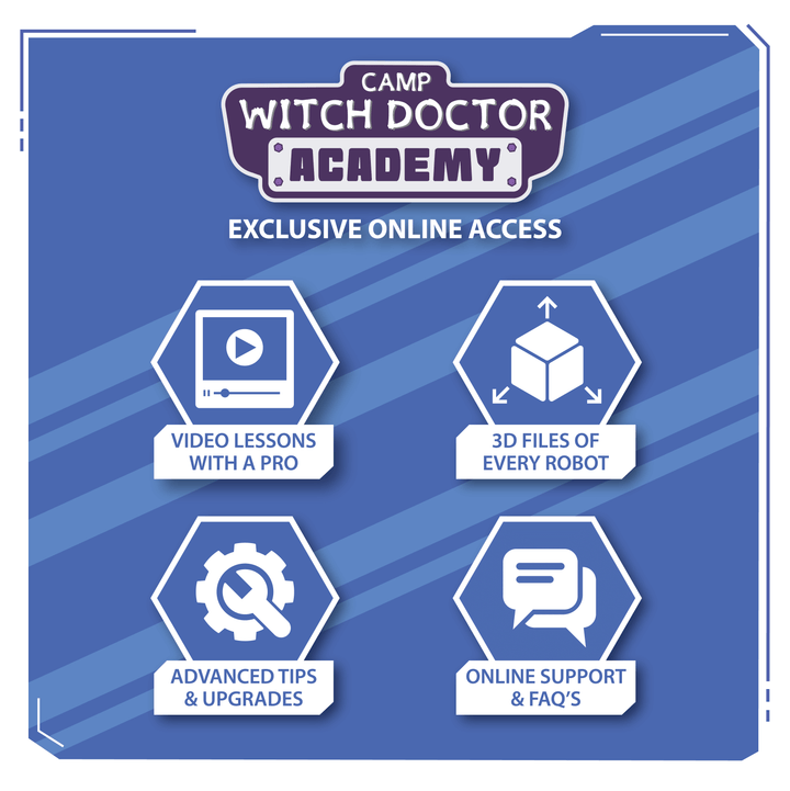 Build and Battle Robot Kits by Camp Witch Doctor