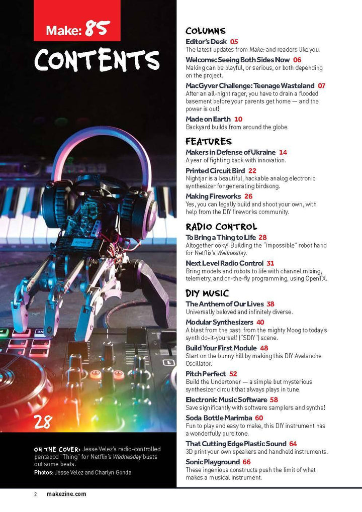 Make: Magazine, Volume 85