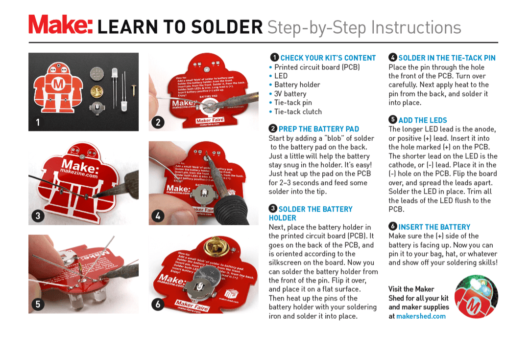 Makey Robot - Learn to Solder Skill Badge - Single