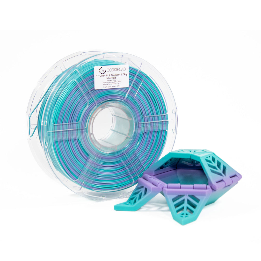 Mermaid (purple, blue &amp; green) PLA Filament 1.75mm, 1kg