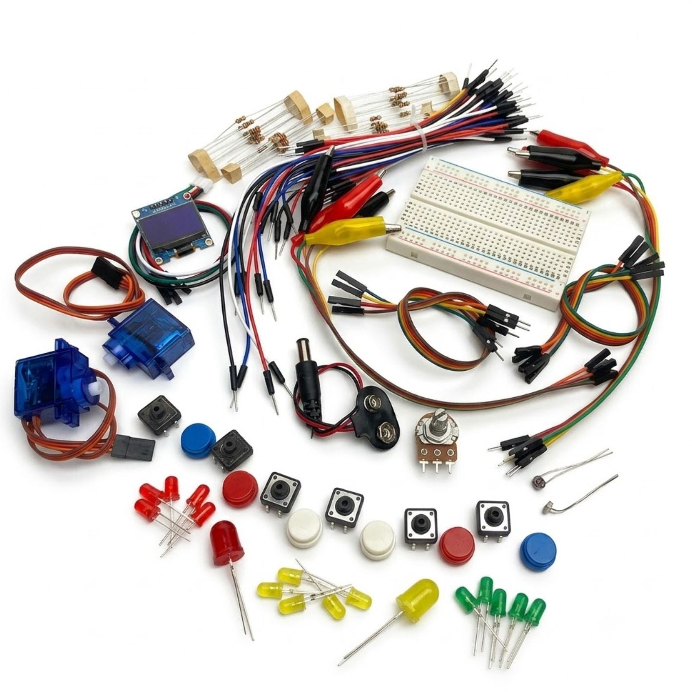 Microcontroller Survival Pack - 60+ Essential Components