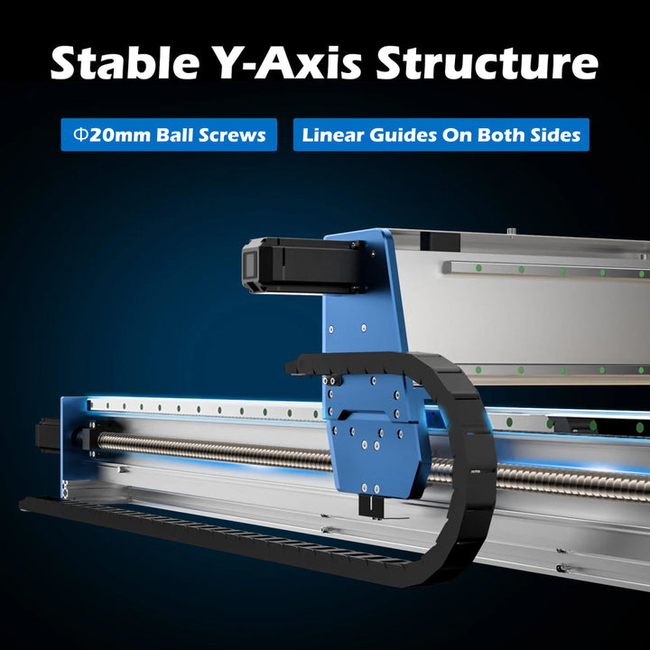 PROVerXL 4x4 CNC Router Machine, Support Dual Z-Axis, Closed-loop Stepper Motor, Ball Screw Drive System, 1300x1300 Work Area for Wood Metal Carving