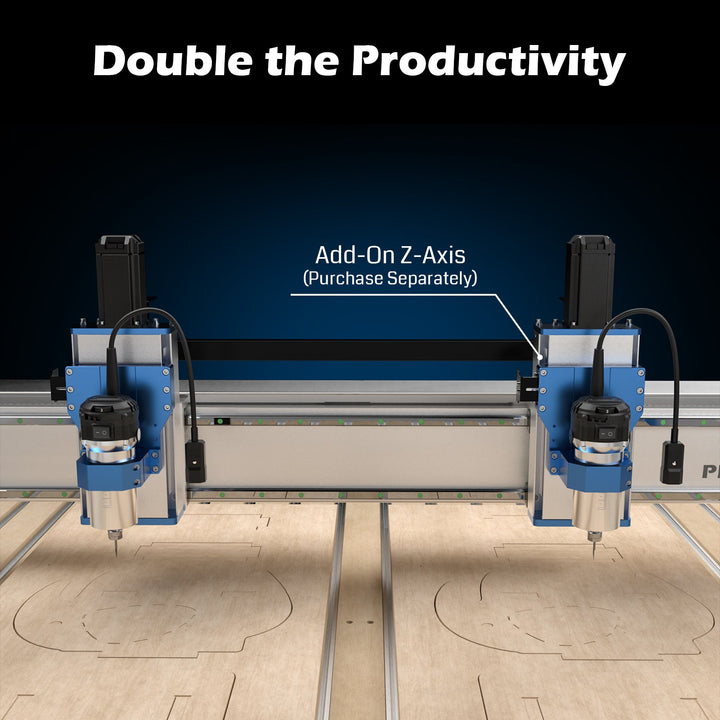 PROVerXL 4x4 CNC Router Machine, Support Dual Z-Axis, Closed-loop Stepper Motor, Ball Screw Drive System, 1300x1300 Work Area for Wood Metal Carving