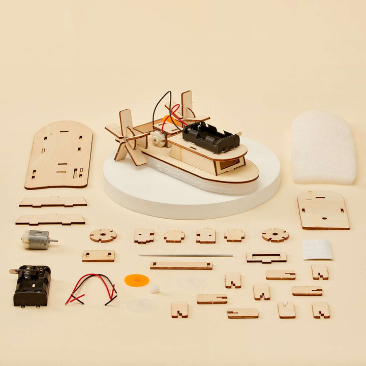 Paddlewheel Boat DIY Kit, Educational STEM Toy