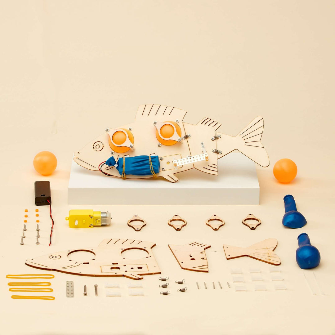 Fish Robot DIY Kit, Educational STEM Toy