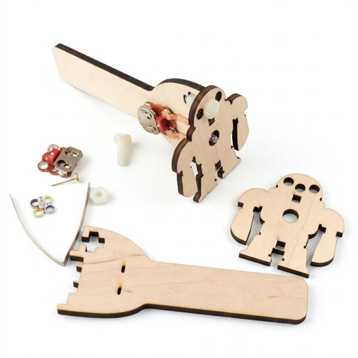 Makey Robot Wooden Flashlight - Stem Kit