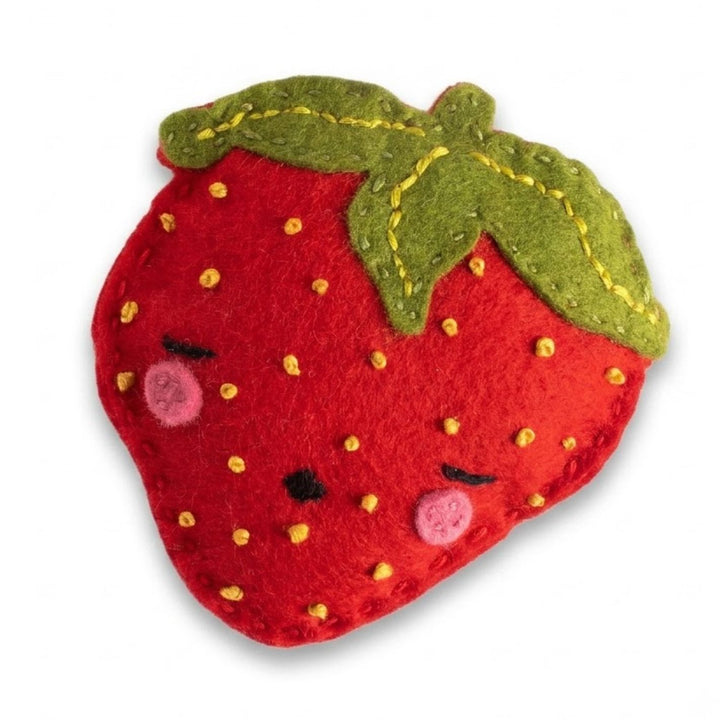 Sam the Sleepy Strawberry Felt Stitching Kit