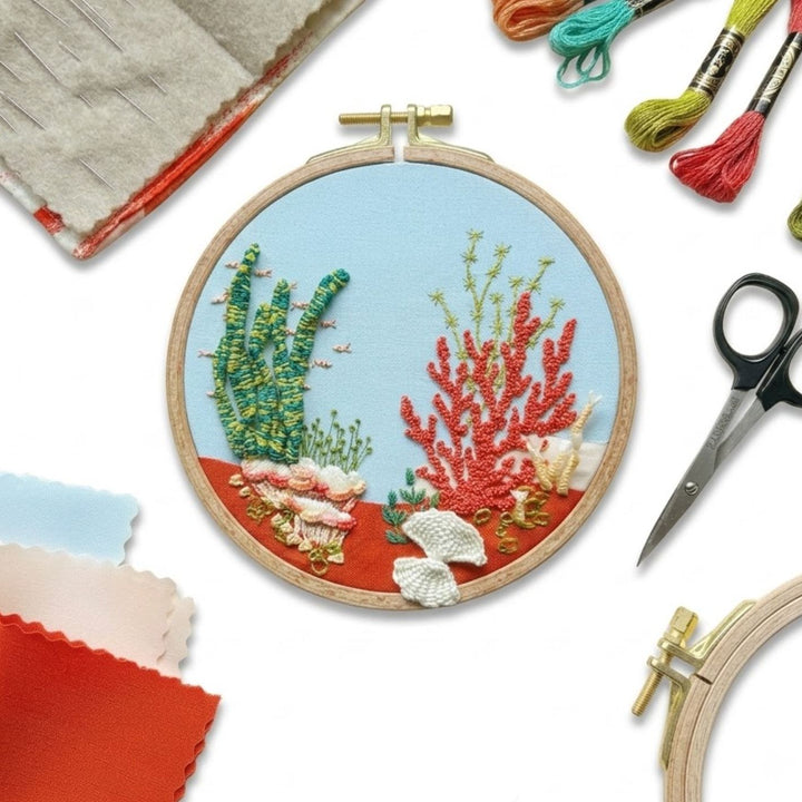 Under the Sea - 3D Raised Stitching - Advanced Embroidery Kit