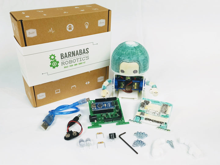 Barnabas-Bot: Intro To Arduino 3-D Printed Robot Kit (Ages 9-12)