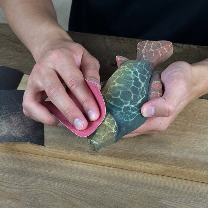 DIY Fish Wood Carving &amp; Painting Kit – Beginner Whittling Set with Video Tutorial