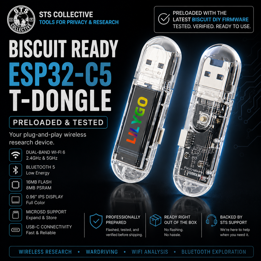 Biscuit Ready ESP32-C5 T-Dongle | Preloaded &amp; Tested | STS Collective