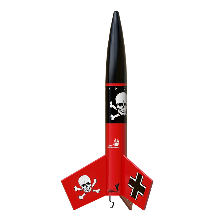 ESTES Mini Der Red Max™ Launch Set Rocket-Building Kit, Intermediate Mini Flying-Rocket-Model Kit for Ages 10+
